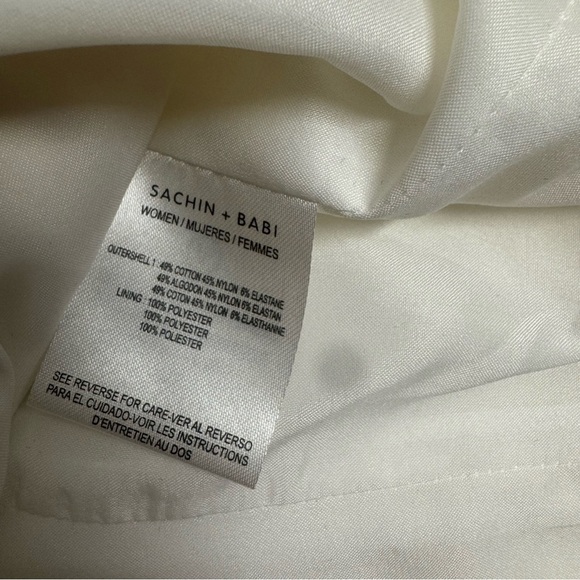 Sachin + BABI racer back crop top Elegant White Sleeveless Top S - Picture 8 of 8